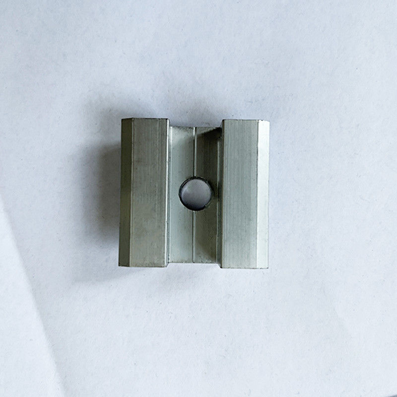 3.0mm To 4.5mm Aluminum Solar Panel Mid Clamp Pv Mounting Kit Fast Installation