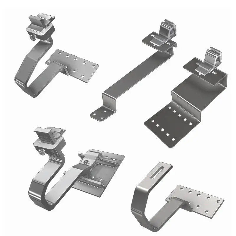 High Strength Solar Panel Hooks Pv Roof Hooks Screws Installation 1.4KN/M2