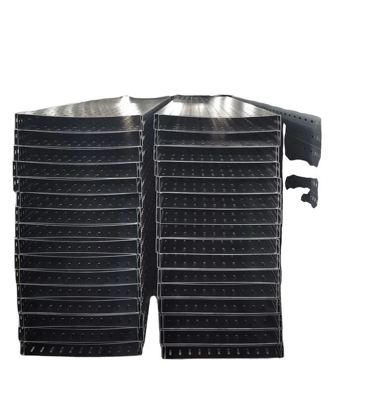 Screws Installation Hot Dip Galvanized Perforated Cable Tray 1.5-2.5mm Thickness