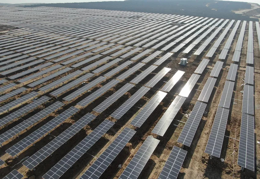 Import single axis photovoltaic tracking system from Chinese factory + Photovoltaic panel self-cleaning system