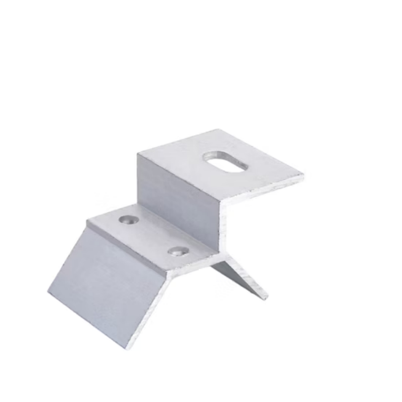 Aluminum Alloy Clamp with Dual Bolts and Serrated Grip for Vibration - Resistant Structural Fastening Solar Roof Clamp