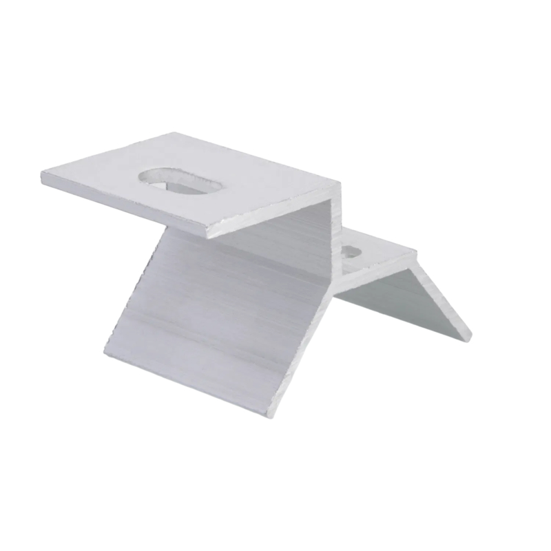 Aluminum Alloy Clamp with Dual Bolts and Serrated Grip for Vibration - Resistant Structural Fastening Solar Roof Clamp