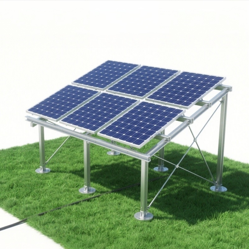 Factory Price Solar Panel Structure Mounting Aluminum Rail for Roof System Brackets