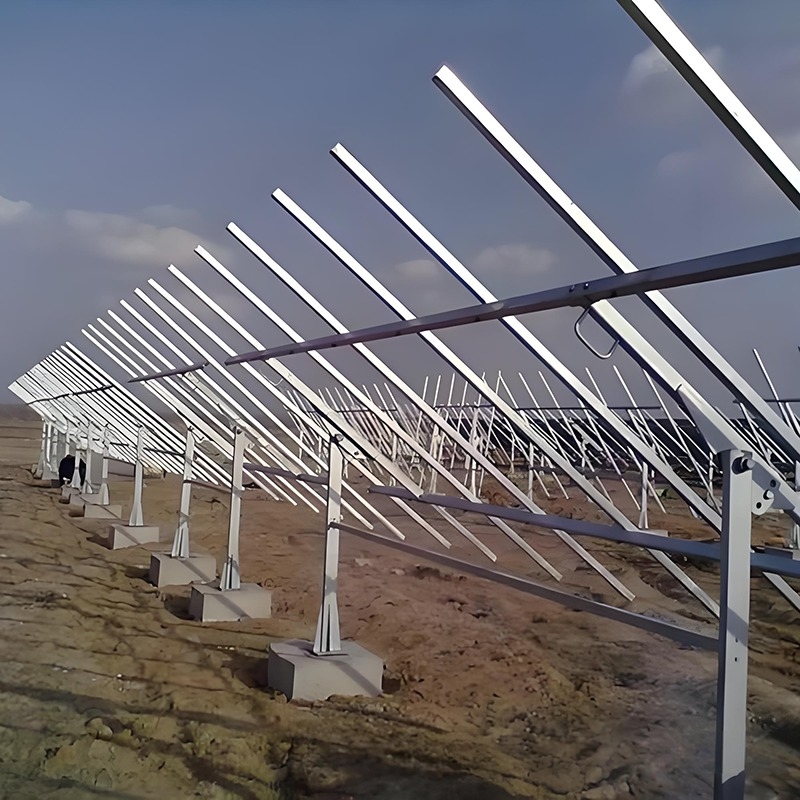 Sturdy Solar Panel Mounting Brackets for Ground Mounting Solution with Flexible Connection for Small and Large-Scale Solar Plants