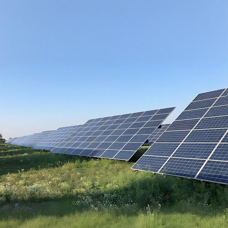 Ground Solar Mount, Aluminum Material, Corrosion & Aging Resistant, Durable for Outdoor Long-Term Use