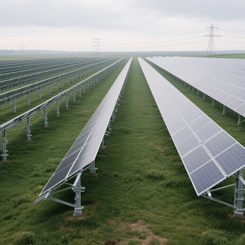 Ground Solar Mount, Aluminum Material, Corrosion & Aging Resistant, Durable for Outdoor Long-Term Use