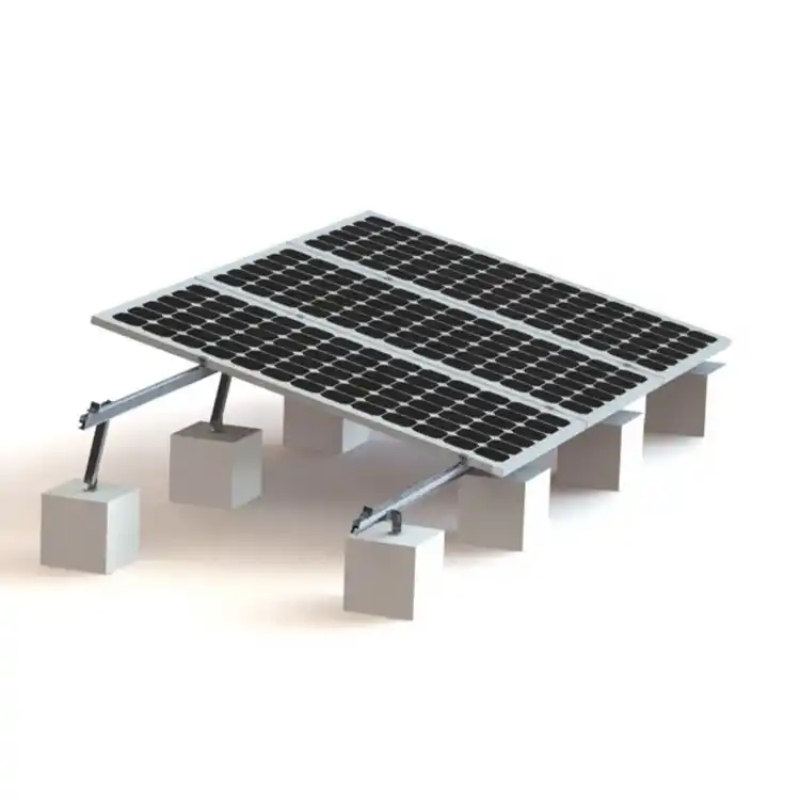 Durable Solar Panel Mounting Brackets with Preassembled Support Rack and Rust Resistant Csteel Beam for Installation