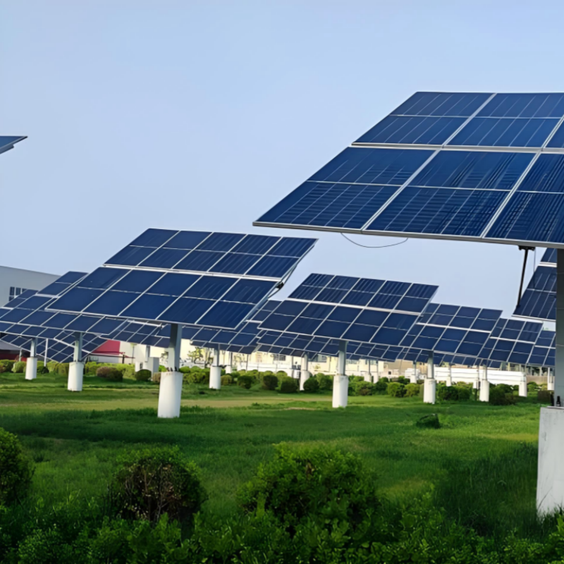 Aluminum 6005-T5 Ground Solar Mounting System with 10-35 Degrees Adjustable Tilt and 10 Years Warranty