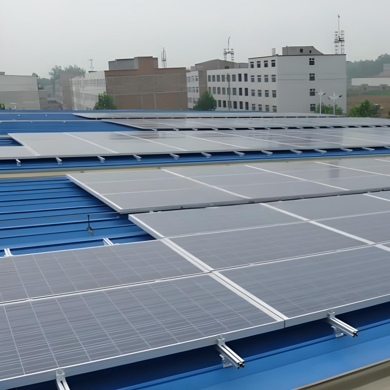 Solar Panel Roof Mounting Brackets for Standing Seam Tin Roof Anti-Corrosion Customizable Fast Installation