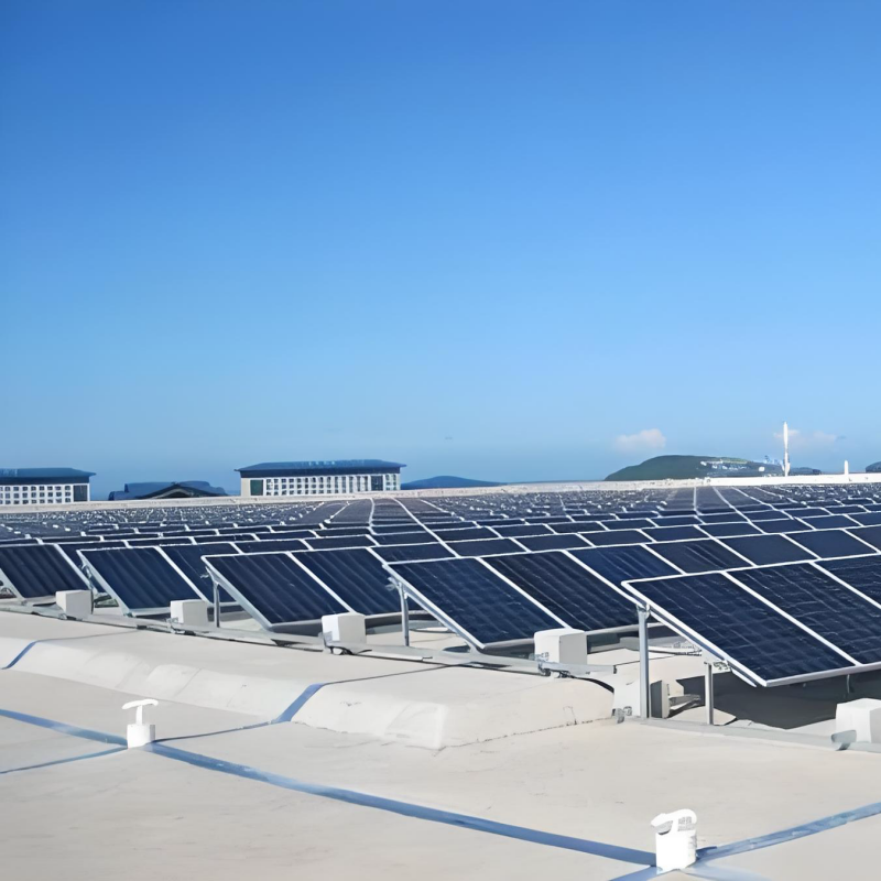 Adjustable solar roof mounting brackets can be adjusted in different seasons for maximum power generation.