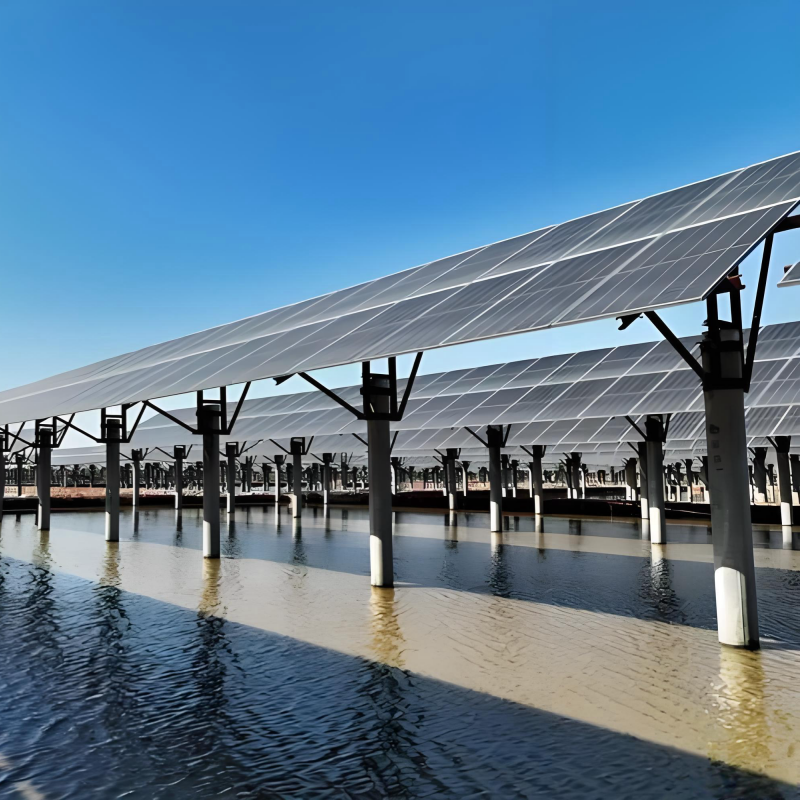 Ground Solar Mounting Brackets constructed from hot dip galvanized steel providing strong corrosion resistance for long term outdoor